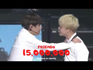 Friends has surpassed 15 million streams on spotify