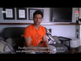 Up, close and personal with hrithik roshan в гостях у ритика rus sub