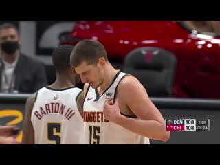 Nikola jokic dunk and one in the clutch!