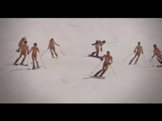 Naked ski and snowboard segment from valhalla