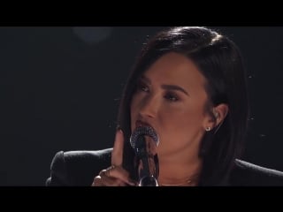 Demi lovato & brad paisley "stone cold" iheart aawrds 2016