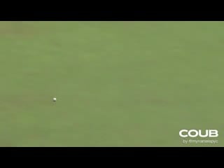 Jon rahm skips to a hole in one on no 16