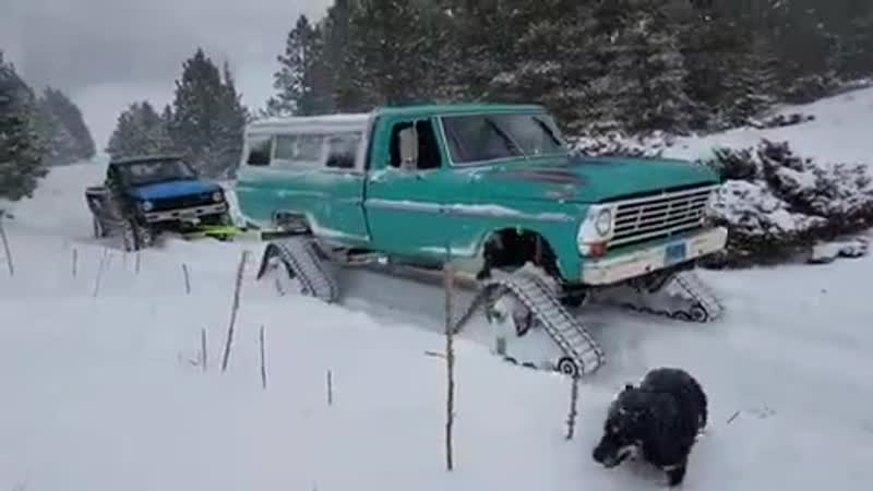 Did a lot of pulling today with the tracked cummins highboy its amazing what this will do, it just floats!