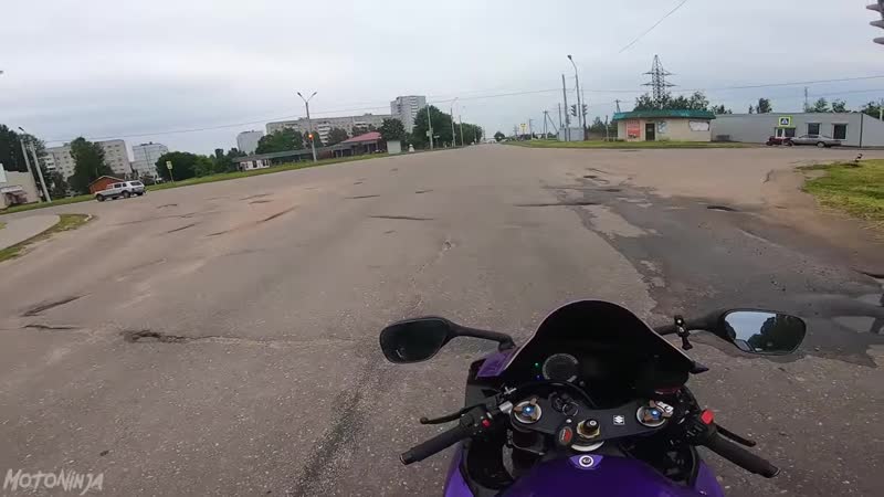 [motoninja] красавица каталась до последнего на мотоцикле #13 повелась на двойника!