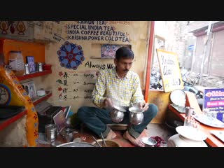 Indian street food spiced milk tea masala chai