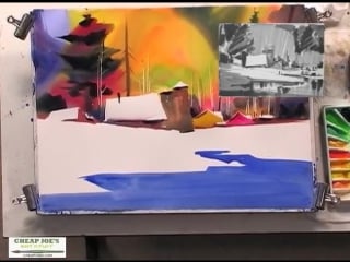 Painting a country scene pt2 with watercolor artist frank francese