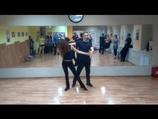 Выход из теневой позиции с проворотом партнера