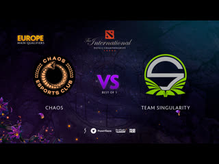 Chaos vs team singularity, ti9 qualifiers eu, bo1 [jam daxak]