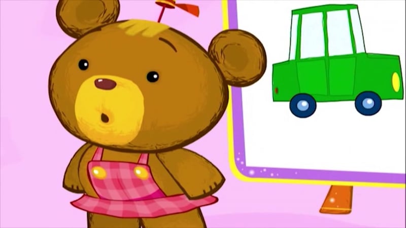 Музыкальный мультфильм медвежонок бенни! автомобильная дорога звуки для детей театр кукольный