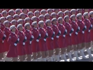 China 60th anniversary military parade chinese female soldiers