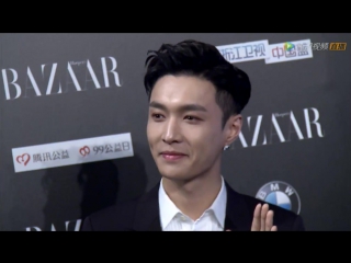 160909 2016 芭莎明星慈善夜 bazzar charity night red carpet 张艺兴 zhang yixing lay