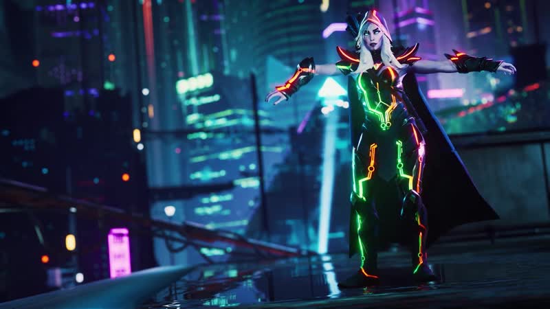 Танцующий дроу рейнджер / drow ranger dancing cyberpunk / dota 2