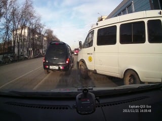 Газелист подрезал chrysler