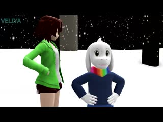 Undertale animation ^15^ соси мороженку [mmd]