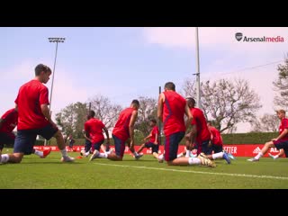 Auba v laca in a race! speed tests drills behind the scenes arsenal in usa 2019