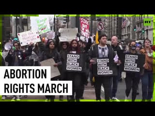 'my body my choice' | hundreds of abortion rights activists rally in washington