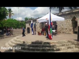 Presentación en parque central de las ruinas de copán