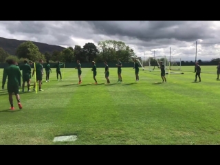 Celtic fc prepare for match against alashkert