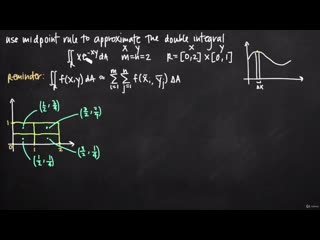 [18 multiple integrals approximating double integrals] 119 midpoint rule for double integrals