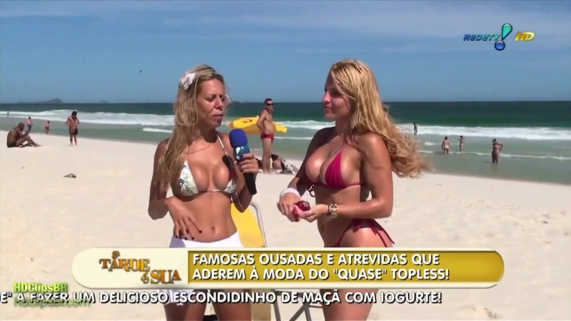 Loira da lage e luciana de bobeira na praia | brazilian girls