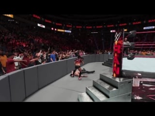 Nikki bella vs seth rollins intergender match wwe2k18