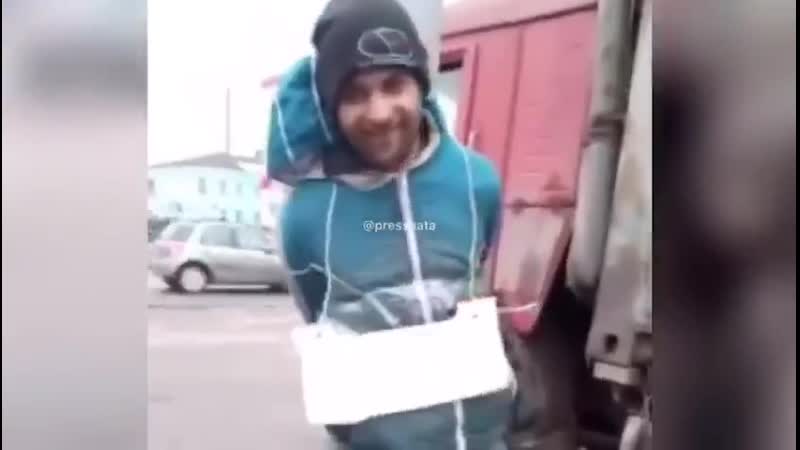 Привязали к столбу за кражу из магазина