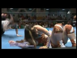 Mio shirai & tsukushi) (c) vs hamuko hoshi & mochi miyagi