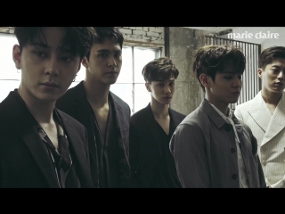 [bts] beast marie claire magazine july 2016 issue photoshoot making