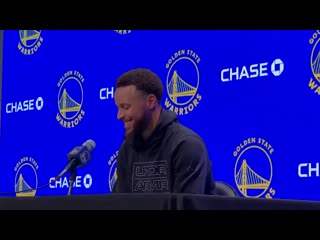 Stephen curry on his first night at chase center that wild first shot that was choreographed since like yesterday i was jus