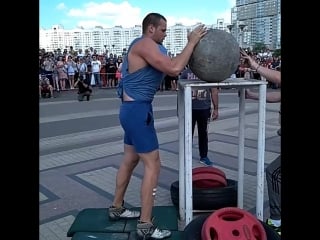 Роман греков ( беларусь), камень атласа 170 кг на 7 раз 💪🏋