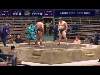 Kotosato vs chiyodaigo haru 2020, sandanme day 11