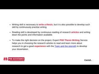 How you can use your work experience and strength to develop your phd dissertation