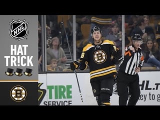 David pastrnak earns 100th goal, hat trick in 8 2 win