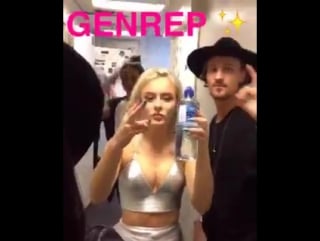 Zara larsson backstage on 23/06/16