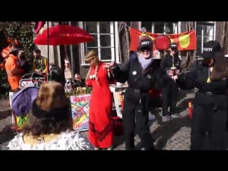 A historical bicycle parade from christiania to charlottenborg