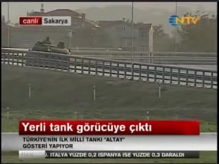 Yerli tank altay görücüye çıktı