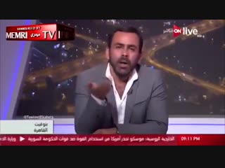 An egyptian commentator talking about muslims