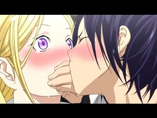 Noragami yato kisses bishamon indirectly