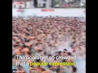 If you porn crowds, you wont want to go swimming in these chinese swimming pools