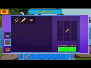 Realmcraft #gametutorials how to craft items? (carrot on a stick)