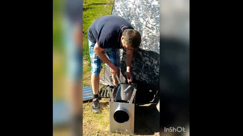 Сборка ножек у печки