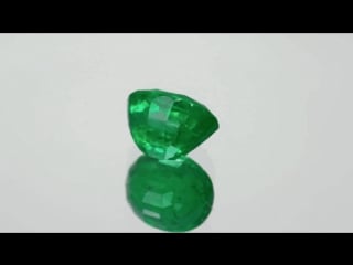 Splendid fiery green oval cut emerald from zambia