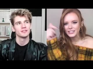 Interview of abigail cowen & danny griffin with the cast of fate the winx saga play supernatural charades for mtv