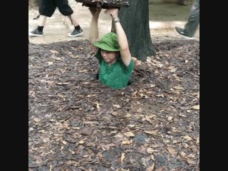 Advanced hiding tactic used by the vietcong