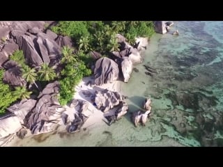 Seychelles islands drone views mahé la digue praslin cut 007