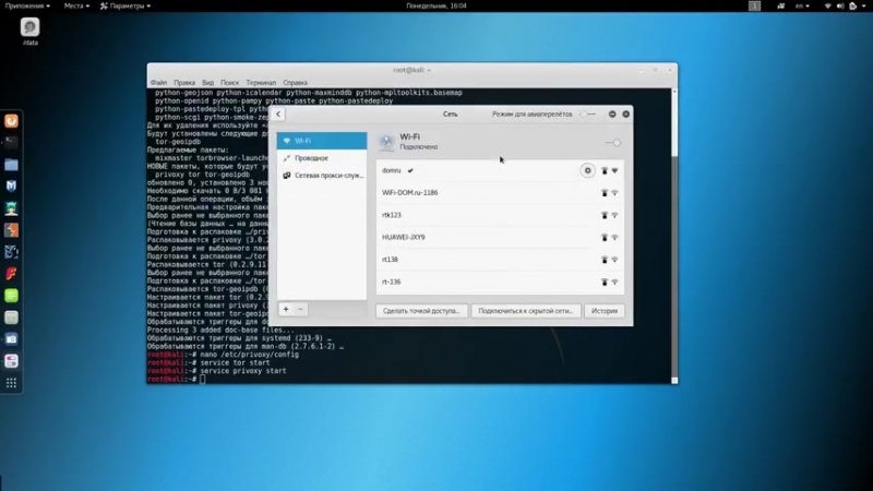 Kali linux анонимизация всего трафика через tor
