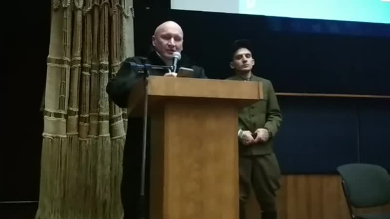 Виступ провідника др оун друга буревія на урочистому заході, присвяченому 90 річчю створення оун