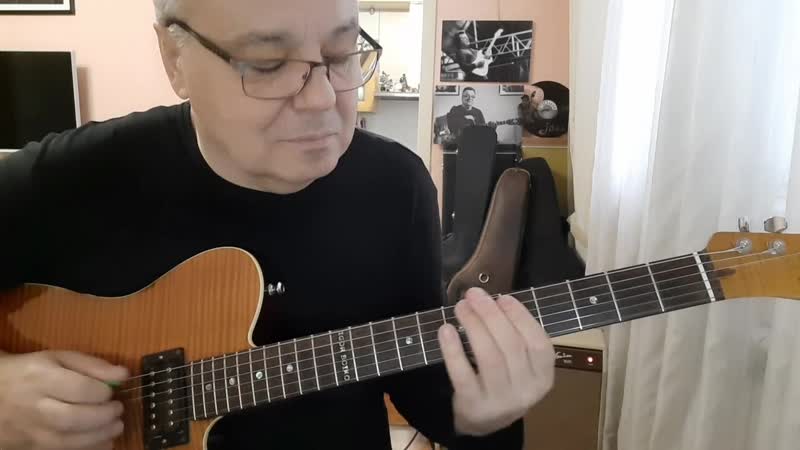 Из рубрики "гитарные разминки" мелодическая идея в стиле пат мартино для em7😜