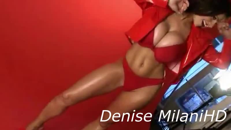 Denise milani red slicker