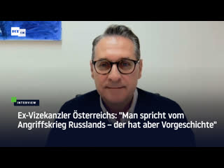 Ex vizekanzler österreichs "man spricht vom angriffskrieg russlands – der hat aber vorgeschichte"